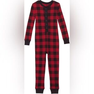 LL Bean organic cotton buffalo check pajamas sz 8 kids